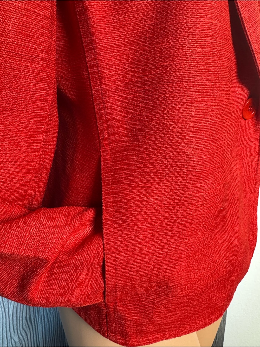 JONES NEW YORK Red Women's Tailored Blazer Jacket Size 6P - Picture 6 of 9